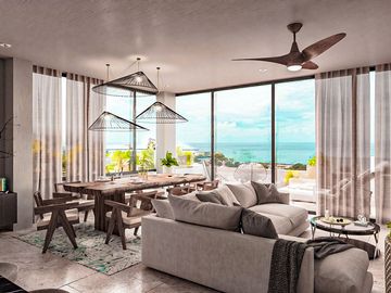 Departamento de 2 habitaciones en venta en cozumel