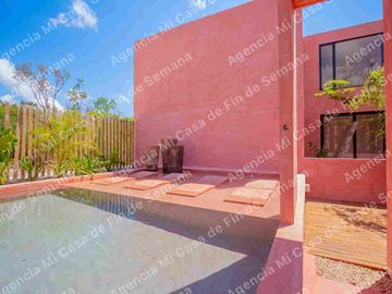 PRECIOSA CASA DE DOS HABITACIONES LOCK-OFF EN TULUM, ACEPTA CRÉDITO HIPOTECARIO