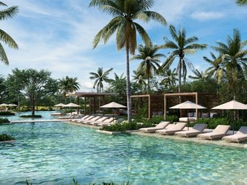 Condo de 3 recamaras, club de playa, golf, alberca, en venta Playa del Carmen.