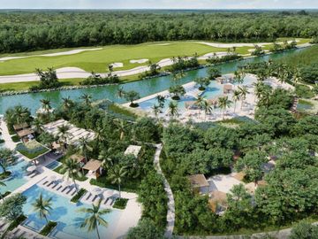 Condo de 3 recamaras, club de playa, golf, alberca, en venta Playa del Carmen.