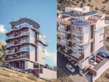 Departamento con terraza, alberca común, rooftop, pre-construcción, Cabo San Lucas