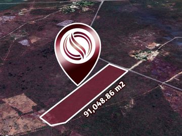 Terreno de 91,049 m2 sobre periférico, en venta Valladolid.