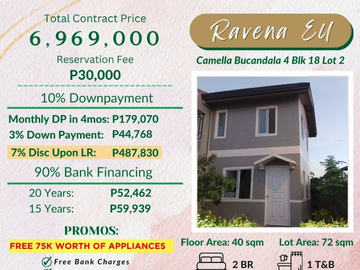Rfo unit with 2-4 bedrooms in Camella Bucandala in Imus Cavite