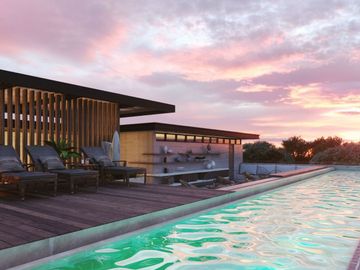 Departamento amplio con alberca privada y amenidades en venta Aldea Zamá