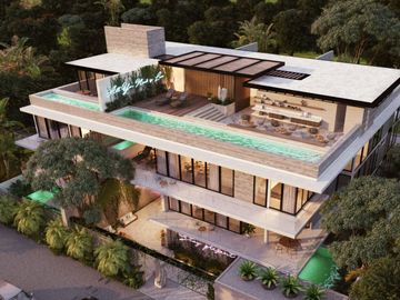 Departamento amplio con alberca privada y amenidades en venta Aldea Zamá