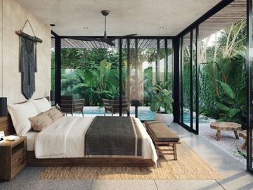 Departamento amplio con alberca privada y amenidades en venta Aldea Zamá