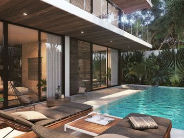 Departamento amplio con alberca privada y amenidades en venta Aldea Zamá