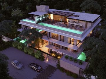 Departamento amplio con alberca privada y amenidades en venta Aldea Zamá