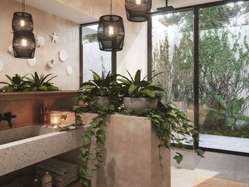 Departamento amplio con alberca privada y amenidades en venta Aldea Zamá