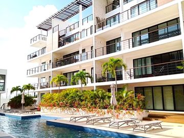 A104:Venta Hermoso Depto Amueblado 3 rec en Planta Baja en Cancún