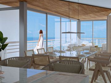 Condominio frente al mar con dos terrazas, pre-venta Playa del Carmen.