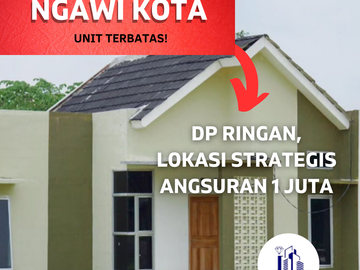 RUMAH SUBSIDI DP 5 JUTA, ANSGURAN 1 JUTA TIAP BULAN  DI JALAN RAYA PARON NGAWI JAWA TIMUR