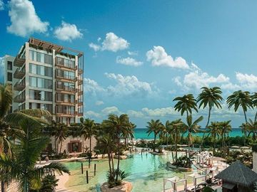 DEPARTAMENTO EN VENTA FRENTE AL MAR DE 3 RECÁMARAS EN PLAYA DEL CARMEN, QUINTANA ROO, EXCLIUSIVIDAD, LUJO Y PLUSVALÍA