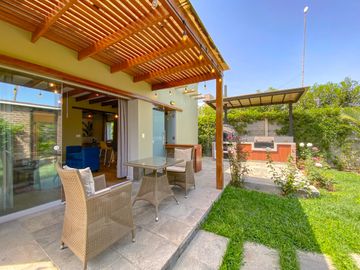 Hermosa Casa De Campo Amoblado  En Condominio Las Gardenias Cerca A La Playa De Asia