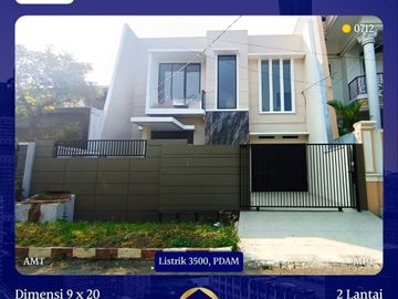 DEKAT RAYA MERR! Rumah Araya 2 Galaxy Bumi Permai 2 Lantai Dekat Manyar Klampis Kertajaya SHM
