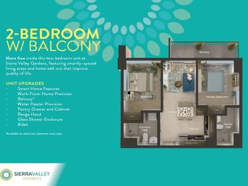 2 BEDROOM WITH BALCONY CONDO Unit in Sierra Valley Gardens