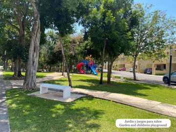 Casa con con jardín, alberca, Casa Club, cenote y Area de juegos, Allegranza, Playa del carmen.