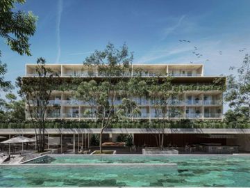 Condo con terraza, Alberca Privada, Gimnasio, Lounge Bar y Spa, Zona Norte, Merida.