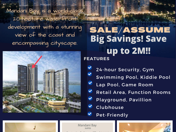 Almost Ready for Occupancy Condo for Sale /Assume in Mandani Bay Suites