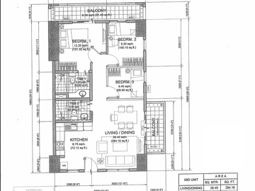 Ready for Occupancy 3 Bedroom Unit with Parking in Lumiere Residences