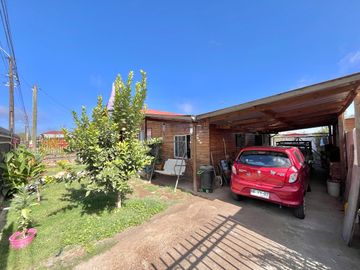 Se vende casa de 3 piezas 1 baño en sitio de 450m2, sector La Obra, Curicó