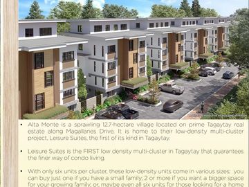 Tagaytay RFO Fully Furnished w/Free Parking Up to 10% Discount!