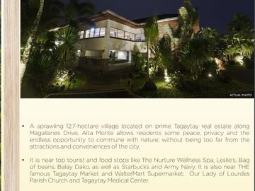 Tagaytay RFO Fully Furnished w/Free Parking Up to 10% Discount!