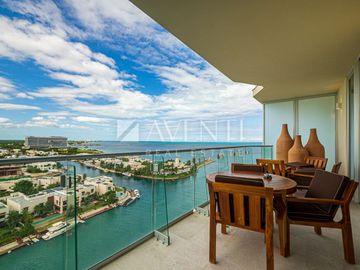 Departamento amueblado en Venta, Sls Harbour Beach Residences, Cancún Quintana Roo.