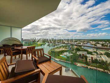 Departamento amueblado en Venta, Sls Harbour Beach Residences, Cancún Quintana Roo.