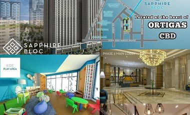 Sapphire Bloc 1 bedroom near Mrt, condo near Ortigas Mall Condo in Ortigas, Condo in Ph, RFO,  Preselling condo in Ortigas