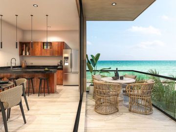 Penthouse con alberca privada y vista al mar, en venta Telchac.