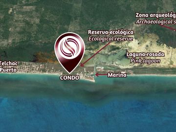 Penthouse con alberca privada y vista al mar, en venta Telchac.