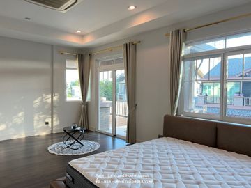Detached house for Sale or Rent Nantawan Bangna Km.7 village, 4 bedroom Size S, Inside corner plot.