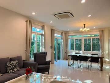 Detached house for Sale or Rent Nantawan Bangna Km.7 village, 4 bedroom Size S, Inside corner plot.