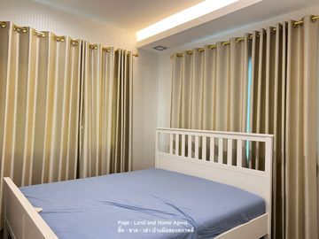 Detached house for Sale or Rent Nantawan Bangna Km.7 village, 4 bedroom Size S, Inside corner plot.