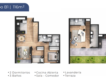 PROYECTO EN SAN MIGUEL - DUPLEX 116m2 DE ESTRENO