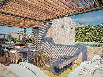 CASA EN VENTA AL SUR DE CUERNAVACA CON ROOF GARDEN Y ALBERCA PRIVADA