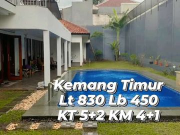 Jual Cepat Rumah Bagus Luas 830 Kemang Timur