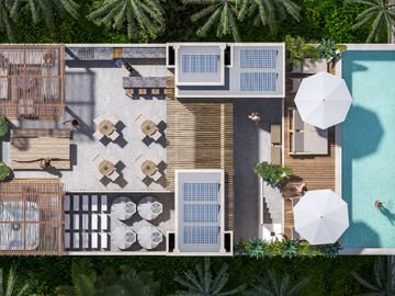 Estudios AMUEBLADOS Y EQUIPADOS CON VISTA AL MAR EN PLAYA DEL CARMEN
