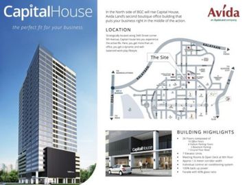 CAPITAL HOUSE BGC - ONE FLOOR FOR SALE