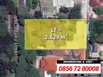 RUMAH LUAS dgn TAMAN at Jl TEUKU UMAR / MENTENG, JAKPUS
