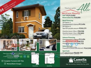 House and Lot For Sale in General Trias Cavite - Camella General Trias