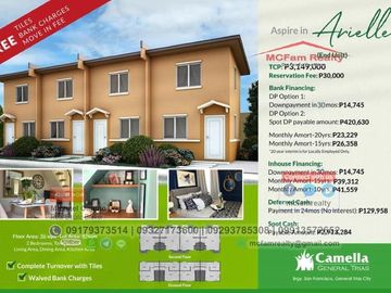 House and Lot For Sale in General Trias Cavite - Camella General Trias