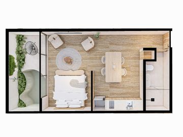 DEPARTAMENTOS DE 1 HABITACIÓN EN VENTA EN TULUM AMUEBLADO