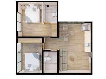 DEPARTAMENTOS DE 1 HABITACIÓN EN VENTA EN TULUM AMUEBLADO