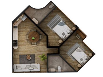 DEPARTAMENTOS DE 1 HABITACIÓN EN VENTA EN TULUM AMUEBLADO