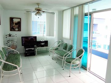 ✅ VENTA DE HERMOSO DEPARTAMENTO CON VISTA ESPECTACULAR TRES DORMITORIOS CON TERRAZA - SEPTIMO PISO. (TONSUPA)