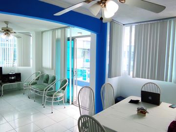 ✅ VENTA DE HERMOSO DEPARTAMENTO CON VISTA ESPECTACULAR TRES DORMITORIOS CON TERRAZA - SEPTIMO PISO. (TONSUPA)