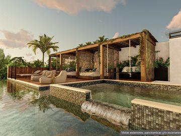 DEPARTAMENTOS EN TULUM A SÓLO 4 MINUTOS DE LA PLAYA, AMUEBLADOS Y EQUIPADOS