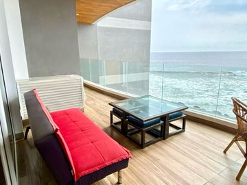 ALQUILO PRECIOSO DPTO AMOBLADO, EN EXCLUSIVO CONDOMINIO NAMUA FRENTE A PLAYA SAN BARTOLO. CON TERRAZA FRENTE AL MAR ☀️🏖️
